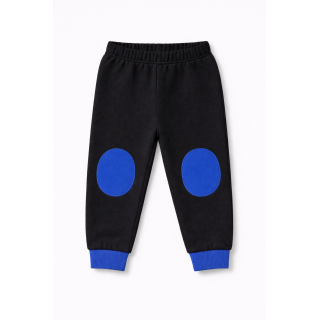 Pantalón con rodilleras redondas azul royal