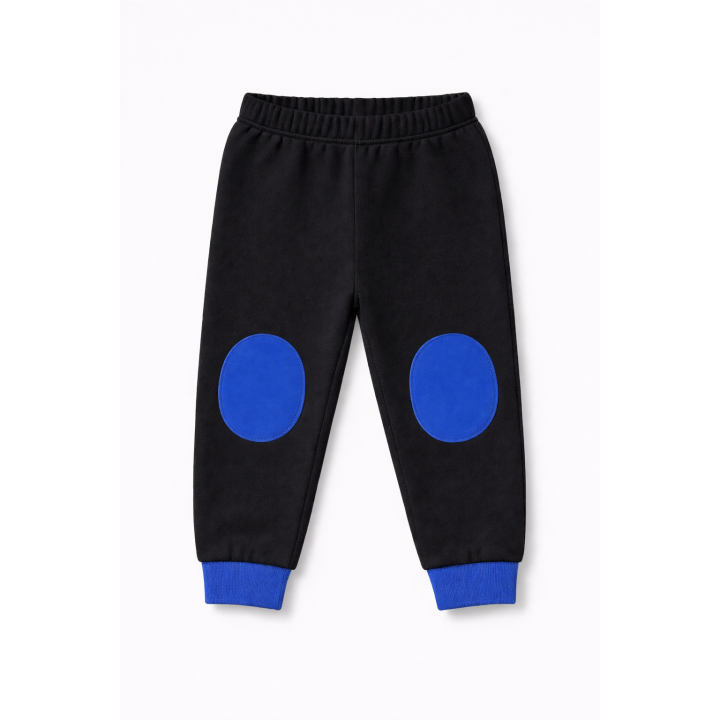 Pantalón con rodilleras redondas azul royal